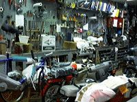 Moped repair shop